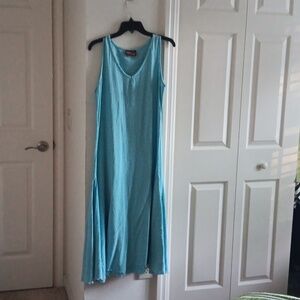 Aqua dress midi